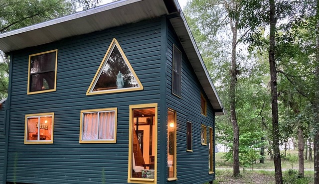 Florida Springs Zen Family Cabin +10 Acres Woods