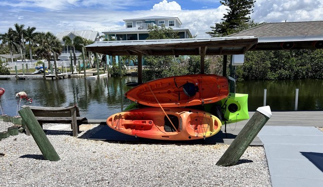 Florida waterfront home with pool and use of kayaks
