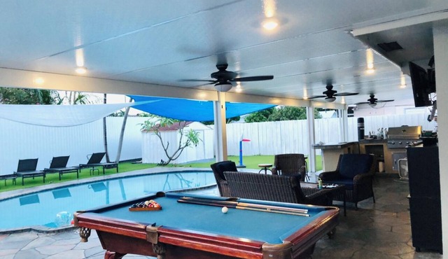 FloridaTropical vacation home near the beach, swimming pool with heating system