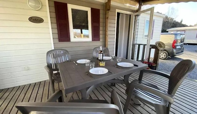 Flower Camping Saint Amand * - Mobile home Comfort 27m2 (4p-2ch), Clim, TV 4 persons