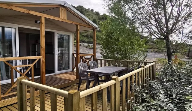 Flower Camping Saint Amand * - Mobile home Premium 33 m2 (4p-2ch), Clim, TV, dishwasher, bed 160, plancha, Nespresso 4 people