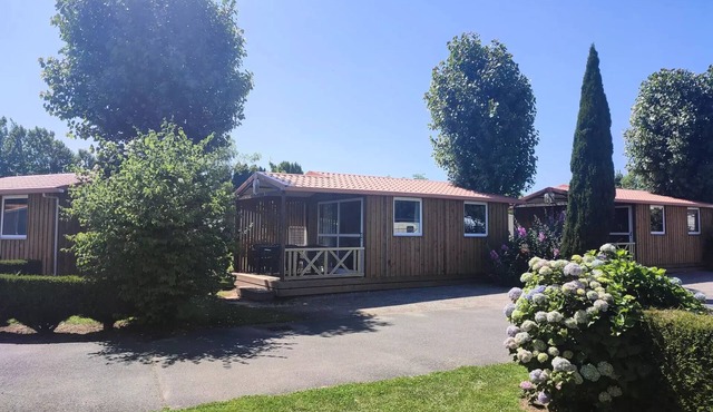 Flower Camping Vitamin * - Chalet Morea Standard 25m2 (2 bedrooms) + TV + Terrace Covered 5 people