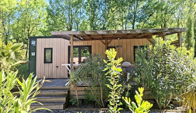 Flower Camping Du Lac De Thésauque * - Home Flower Premium 32m2 3 bedrooms + Terrace + LV + TV + air conditioning 6 people