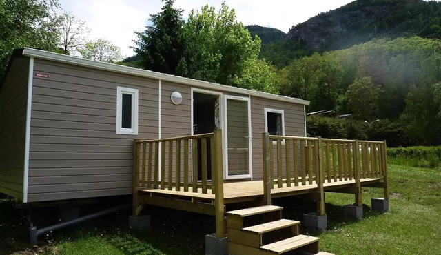Flower Camping LA BEXANELLE * - Mobil home Comfort 30m2 - 3 bedrooms + semi-covered terrace 6 people