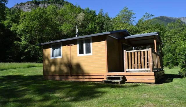 Flower Camping LA BEXANELLE * - Standard chalet 25m2 - 2 bedrooms + covered terrace 5 people