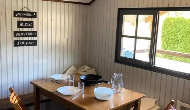 Flower Camping LA BEXANELLE * - Chalet Bois Standard 20m2 - 1 bedroom + covered terrace 2 people