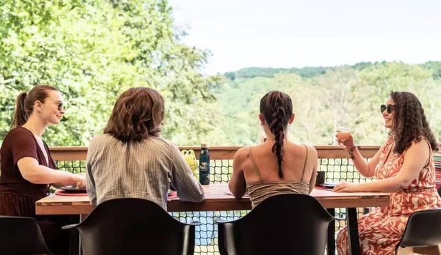 Flower Camping La Plage * - Cosyflower Premium 38m2 (2 bedrooms) + TV + sheets + towels - of which covered terrace 10m2 5 people