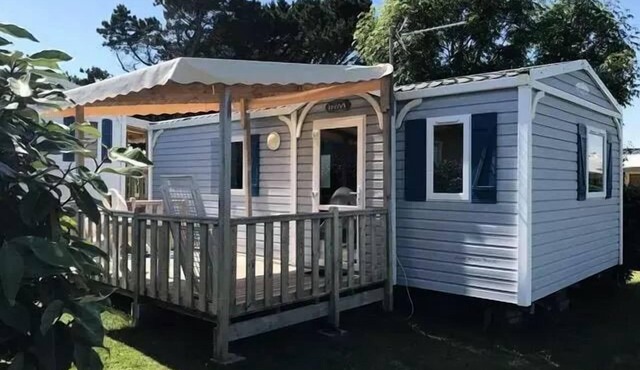 Flower Camping La Pointe du Talud * - Mobile home Standard MERCURE 27m2 - 2 bedrooms + semi-covered terrace 11m2 5 people