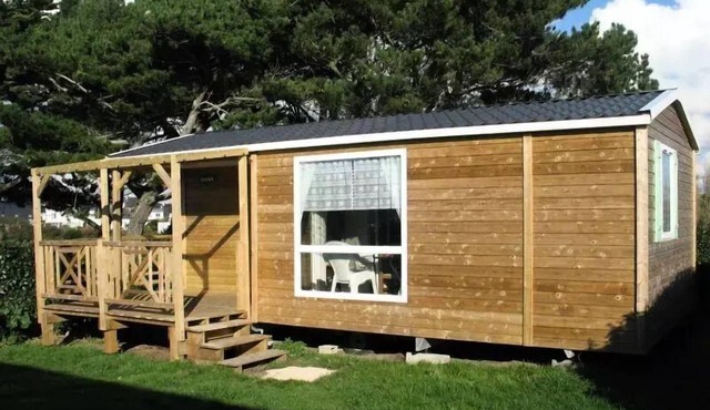 Flower Camping La Pointe du Talud * - Mobile home Comfort LOGGIA 25m2 - 2 bedrooms + covered terrace 9m2 5 people