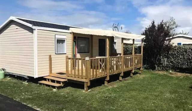 Flower Camping La Pointe du Talud * - Confort Nirvana mobile home 32m² - 2 bedrooms - 2 bathrooms + semi-covered terrace 15m² 4 people