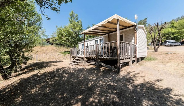 Flower Camping Le Clot du Jay * - Mobile home Comfort 26m2 2 bedrooms + semi-covered terrace 4 people