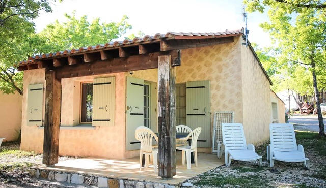 Flower Camping le Epi Bleu * - Comfort Pavilion 50m2 - 2 bedrooms - terrace included 4 people