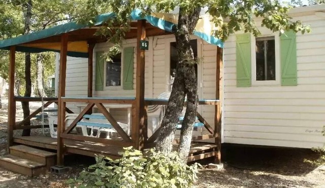 Flower Camping le Epi Bleu * - Mobile home Comfort 26m2 (2 bedrooms) + covered terrace 10m2 4 people