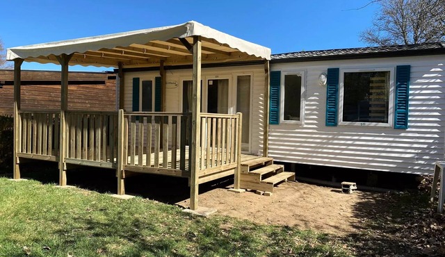 Flower Camping Le Port de Neuvic * - Mobil home COMFORT 36m2 - 3 bedrooms - covered terrace 7 people