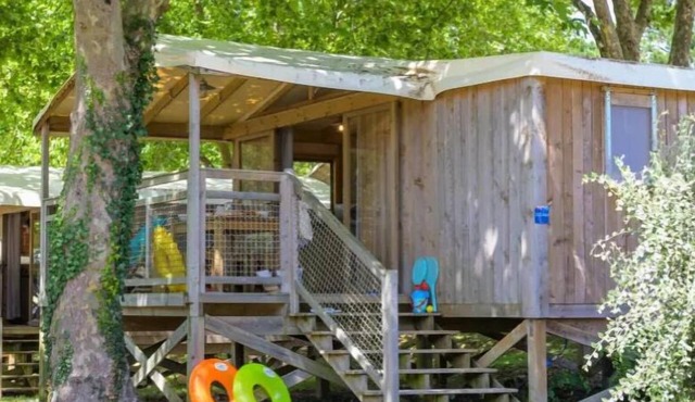 Flower Camping Mas de Champel * - CosyFlower Premium 38m² - 2 bedrooms + covered terrace + TV + Sheets + Towels 4 people