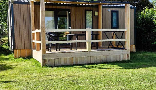 Flower Lake Camping * - Mobil home Aquitaine Comfort 24m2 - 2 bedrooms + covered terrace + TV 4 people