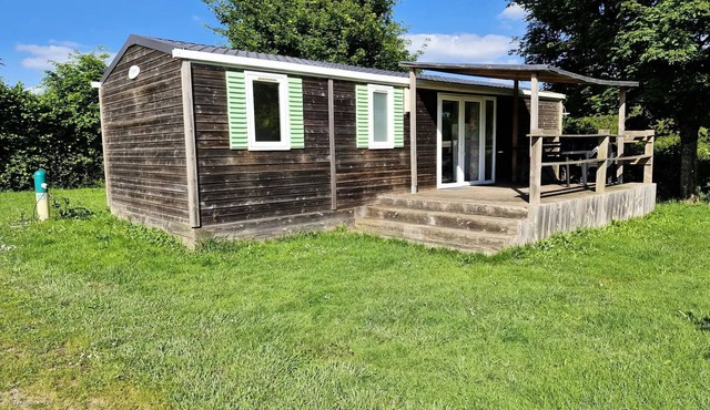 Flower Lake Camping * - Mobil home Family Comfort 40m2 - 4 bedrooms + covered terrace + TV 8 persons