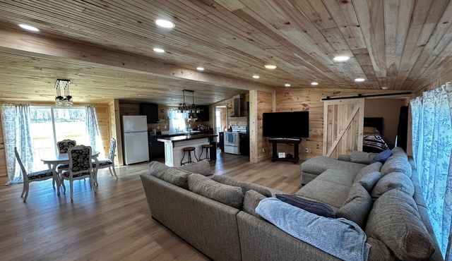 Fly in on a grass runway to a charming 3-bedroom house on a pheasant preserve