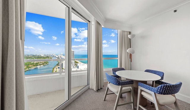 Fontainebleau 1 bedroom Ocean+Pool Views Floor