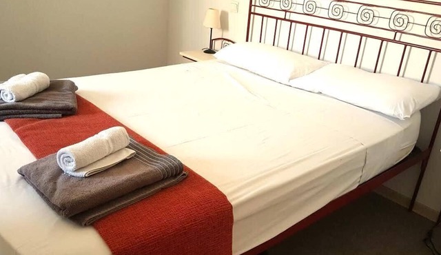 For long or short stays, within gated complex.