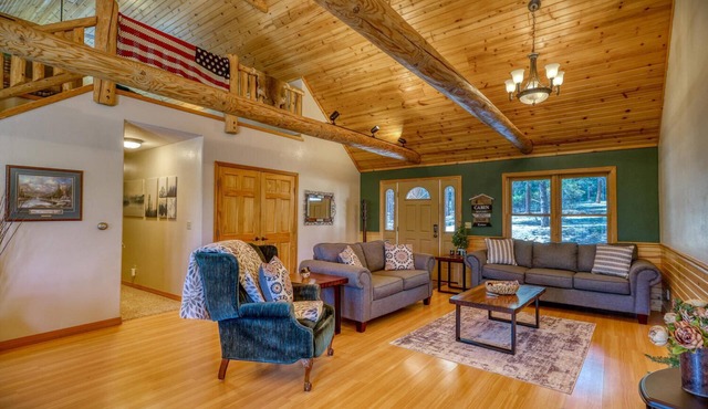 Forest Cabin with Fenced Yard, Wildlife Views, Deck, Jetted Tub, and Loft - Near Pagosa Springs!