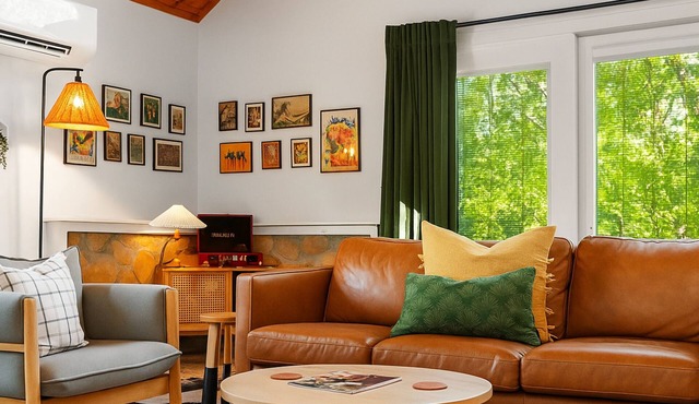 Forest Haven: Hot Tub, Record Player, Fire Pit