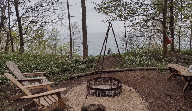Forest nestled GeoDome with Beautiful views of Lake Erie! n