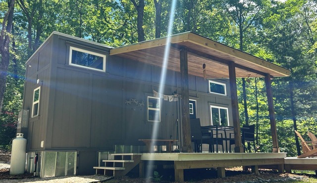 Forest retreat with incredible hiking and biking trail access.