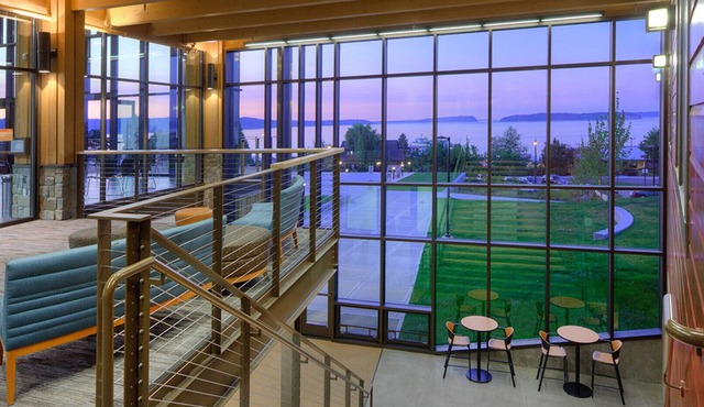Forest View with White Queen Bed