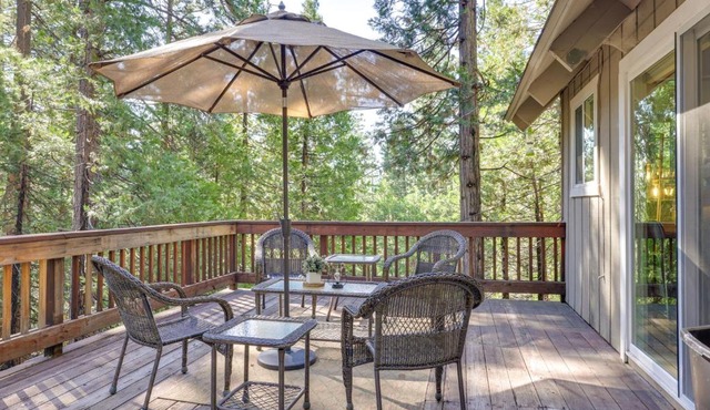 Forested Cold Springs Cabin with Wood-Burning Stove!