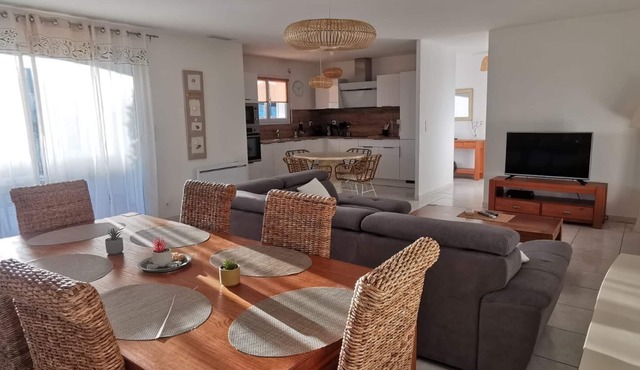 Forget your worries in this spacious, serene, fully air-conditioned villa.