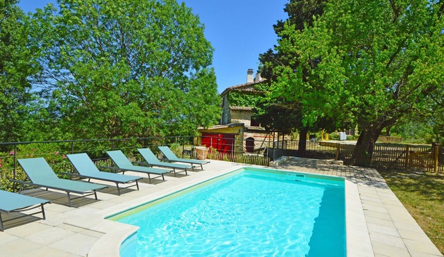 Former Ardèchoise farmhouse 12/14p 6 bdrms Private heated swimming pool not overlooked