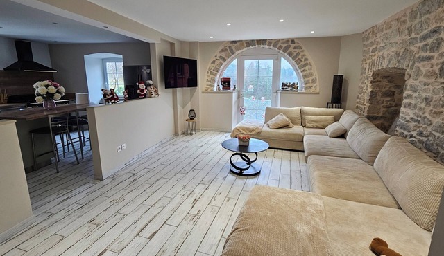 Former barn converted into a house