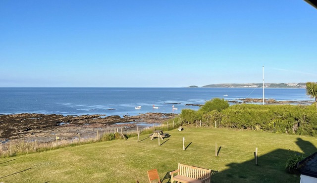 Former coastguard cottage with spectacular view from Rame Head to Looe Island.