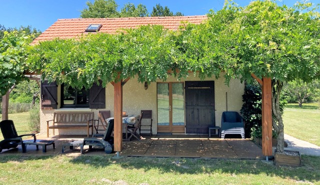 Former sheepfold converted on large park