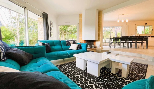 Fouesnant, Cap Coz, superb family home, beach and walking trails