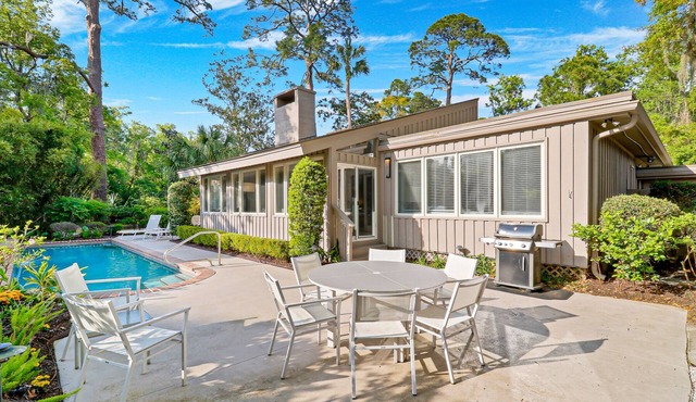 Four Bedroom Oceanside Sea Pines Home w/a Private Pool - Easy Walk to Beach