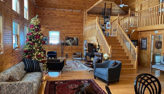 Four season lodge on thirty acres for large gatherings