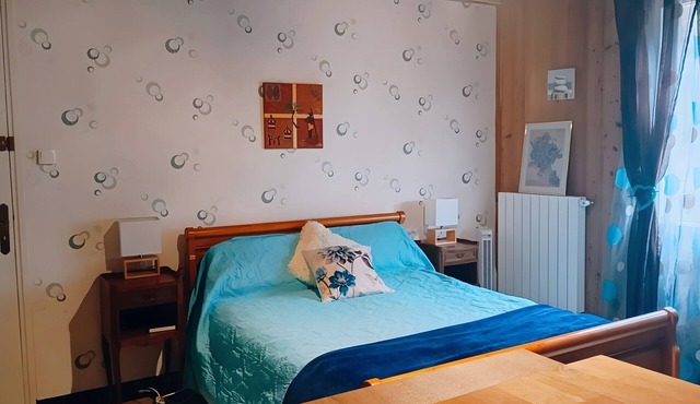 Room 'Chambres D'hôte Bleue' with Shared Pool, Shared Terrace and Wi-Fi