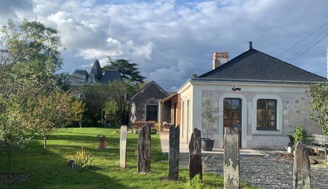 Französisches Landhaus im Anjou, in den Weinbergen, in Loire- und Schlössernähe