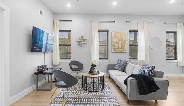 Free Parking Modern Duplex-Central Location-close to Train+EWR