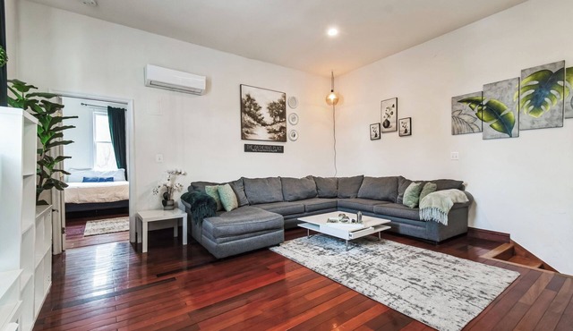 Free private parking! Spacious, vibrant home! 2-bedroom condo with WiFi