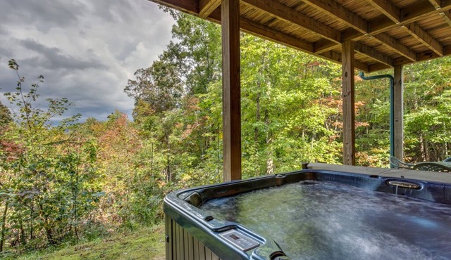 *Free Whitewater Rafting & Ziplining* Spacious flat rate cabin rental with wrap-around deck & mountain views