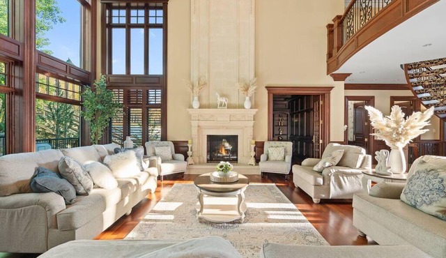 French Château w/Swim Spa & Theatre: 11,700 sqft