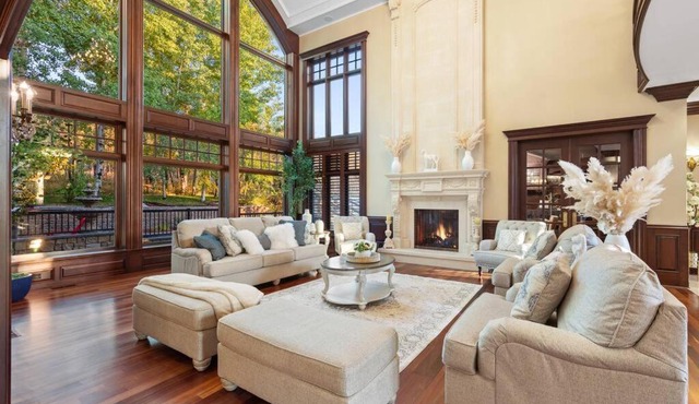 French Château w/Swim Spa & Theatre: 11,700 sqft