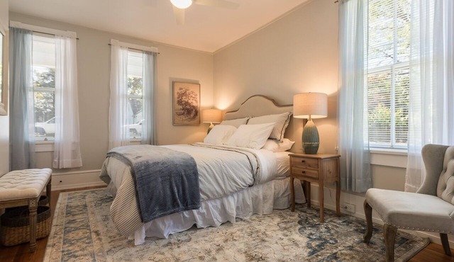 French Cottage Apt | Luxury Extended Stay in Downtown Belmont