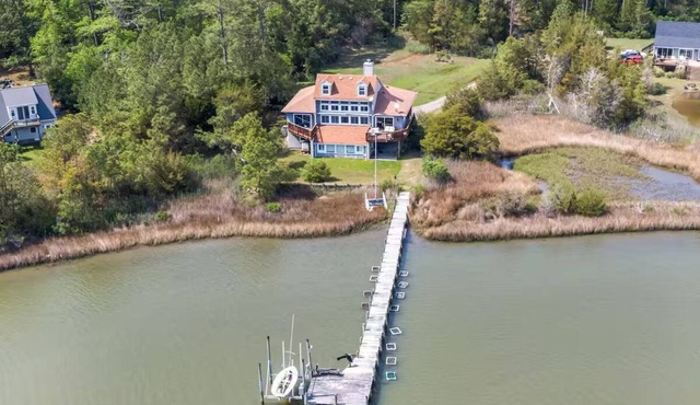 Fresh upgrades, same amazing waterfront view! Private dock, fun & spacious home.