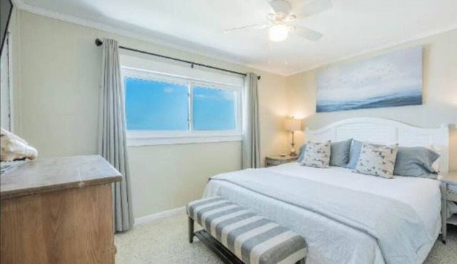 Freshly Renovated Ocean front Gem near St. Augustine on semi-private beach!
