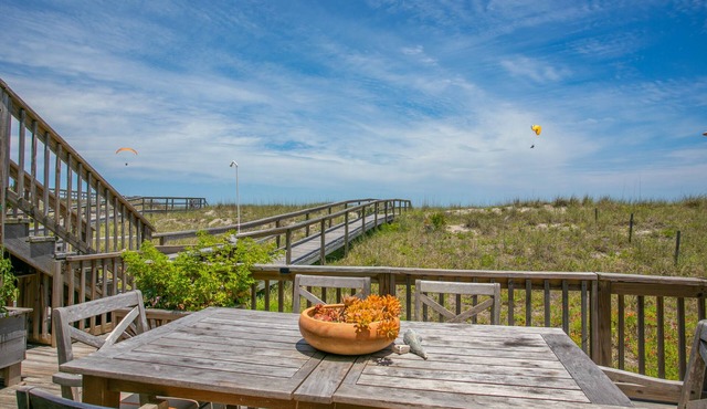 Freshly Renovated Beachfront First Floor Condo With Covered Deck