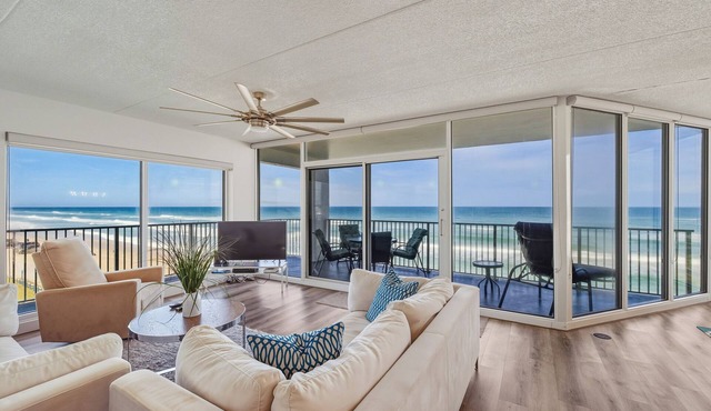 🌊Freshly Updated Oceanfront Corner Retreat, Ocean 401, River Views, Pool, Hot Tub🏖️